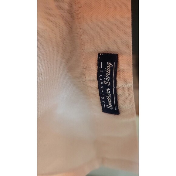 Crown & Ivy Men XL Button Down Peach Collar Long Sleeve Business Classic Fit - Picture 7 of 8